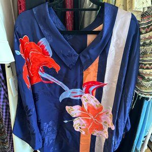 ETRO Navy Floral Dress